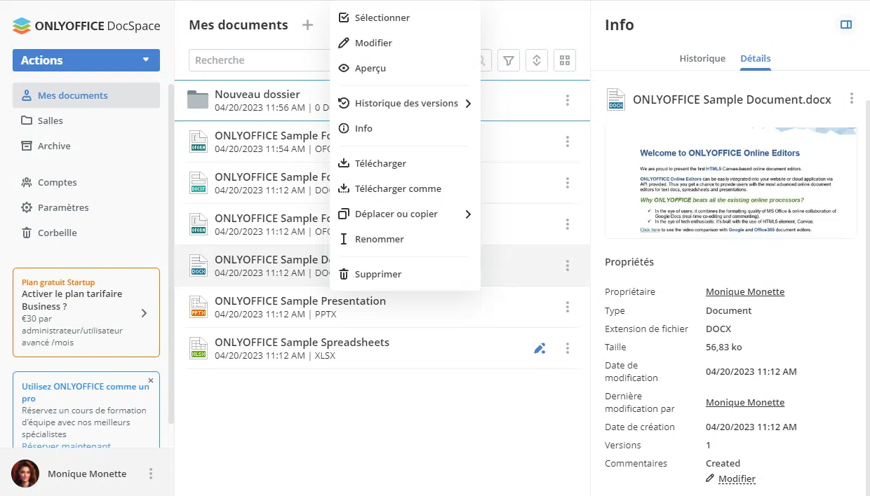 ONLY OFFICE - DocumentManagement