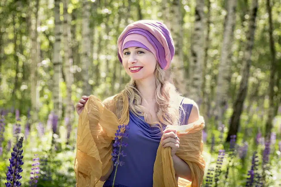 Une femme avec un turban